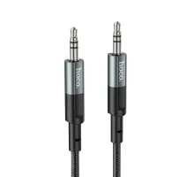 Аудіокабель НОСО UPA23 AUX audio cable 1m. Metal Grey mag-6931474783820151011