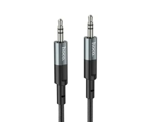 Аудіокабель НОСО UPA23 AUX audio cable 1m. Metal Grey mag-6931474783820151011