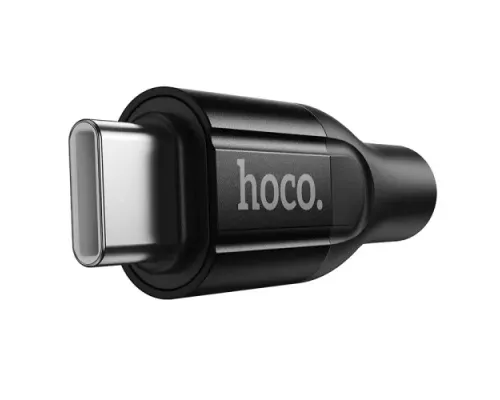 Аудіокабель НОСО UPA35 Mia digital audio converter Type-C to 3.5 black mag-6942007680318154072