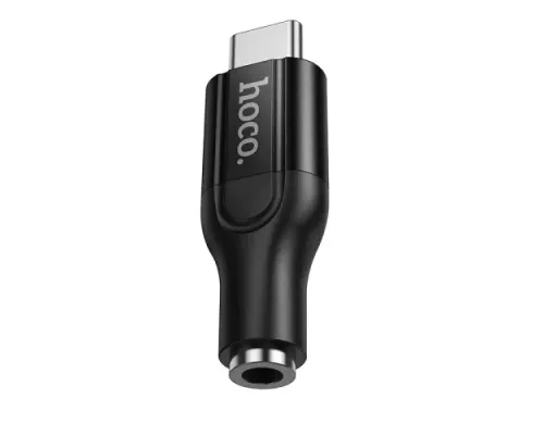 Аудіокабель НОСО UPA35 Mia digital audio converter Type-C to 3.5 black mag-6942007680318154072