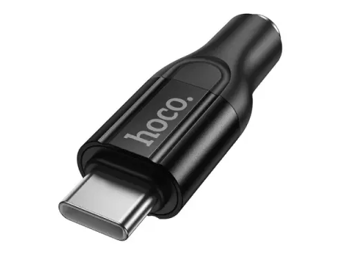 Аудіокабель НОСО UPA35 Mia digital audio converter Type-C to 3.5 black mag-6942007680318154072