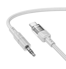 Аудіоадаптер НОСО UPA27 Spirit transparent digital audio conversion cable Type-C 1.2m Gray mag-69420076125551499
