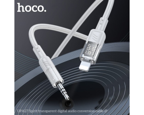 Аудіоадаптер НОСО UPA27 Spirit transparent digital audio conversion cable iP 1.2m Gray mag-694200761253159766