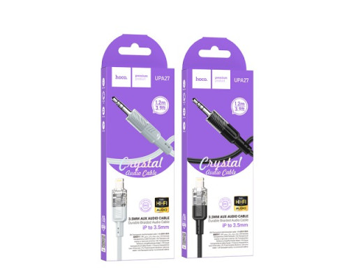 Аудіоадаптер НОСО UPA27 Spirit transparent digital audio conversion cable iP 1.2m Gray mag-694200761253159766