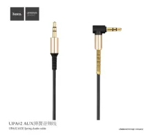 Аудіокабель НОСО UPA02 боковой 1m. Black mag-6957531025665153146