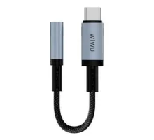 AUX-адаптер WiWU Legend Audio Convertor USB-C to 3.5mm Wi-C047T 0.15m Black mag-6976975619292153578