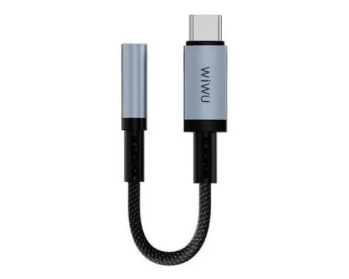 AUX-адаптер WiWU Legend Audio Convertor USB-C to 3.5mm Wi-C047T 0.15m Black mag-6976975619292153578