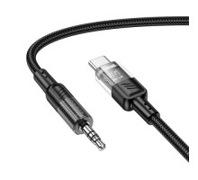Аудіоадаптер НОСО UPA27 Spirit transparent digital audio conversion cable Type-C 1.2m Black mag-69420076125481500