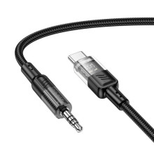 Аудіоадаптер НОСО UPA27 Spirit transparent digital audio conversion cable Type-C 1.2m Black mag-69420076125481500
