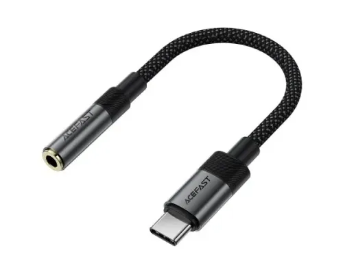 AUX-адаптер ACEFAST J12 Type-C to 3.5mm audio converter Black mag-6974316285281153831