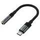 AUX-адаптер ACEFAST J12 Type-C to 3.5mm audio converter Black mag-6974316285281153831