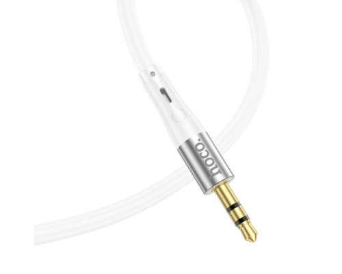 Аудіоадаптер НОСО UPA22 3,5male-Lightning silicone digital audio conversion cable 1m. White mag-6931474769480132375