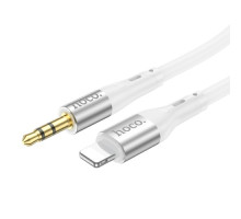Аудіоадаптер НОСО UPA22 3,5male-Lightning silicone digital audio conversion cable 1m. White mag-6931474769480132375