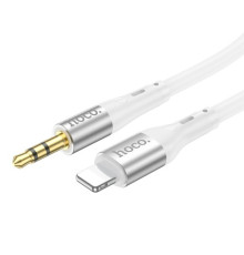 Аудіоадаптер НОСО UPA22 3,5male-Lightning silicone digital audio conversion cable 1m. White mag-6931474769480132375
