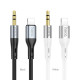Аудіоадаптер НОСО UPA22 3,5male-Lightning silicone digital audio conversion cable 1m. White mag-6931474769480132375