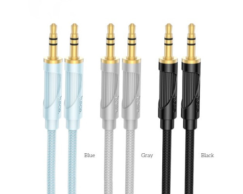 Аудіокабель НОСО UPA30 Friend 1m. Gray mag-6942007625487137291