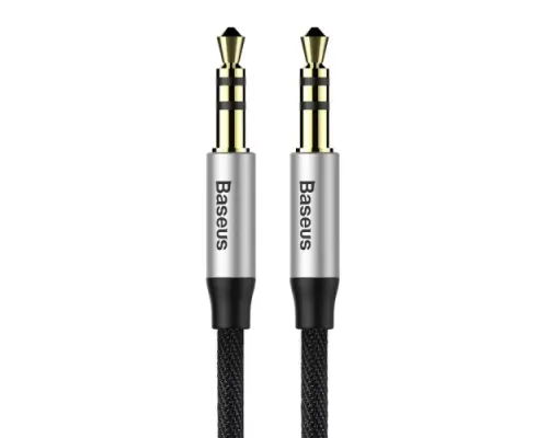 Аудіокабель Baseus Yiven M30 1m. Black-silver CAM30-BS1 mag-6953156257184145777