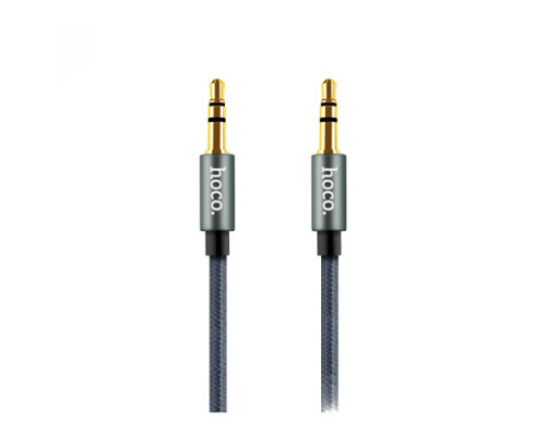 Аудіокабель НОСО UPA03 Noble sound 1m Сірий mag-695753105156558173