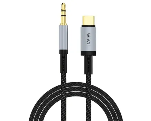 AUX-адаптер WiWU Legend Audio Convertor USB-C to 3.5mm Wi-C048T 1,5m Black mag-6976975619315153580