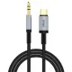 AUX-адаптер WiWU Legend Audio Convertor USB-C to 3.5mm Wi-C048T 1,5m Black mag-6976975619315153580
