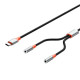 Адаптер XO NB-R269B Couple Cable Type-c to Dual 3.5 Female Adapter 1.2m Чорний mag-692068085508760162