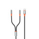 Адаптер XO NB-R269B Couple Cable Type-c to Dual 3.5 Female Adapter 1.2m Чорний mag-692068085508760162
