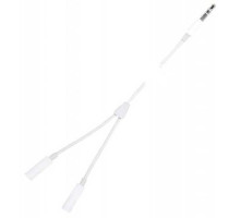 Аудіо двійник AUX(3,5 Male) Share-to-2AUX Female-Jack (MH028) White Box mag-20000013620201211