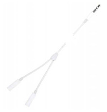 Аудіо двійник AUX(3,5 Male) Share-to-2AUX Female-Jack (MH028) White Box mag-20000013620201211