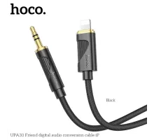 Аудіоадаптер НОСО UPA30 Friend digital audio conversion cable iP 1m. Black mag-6942007625494144021