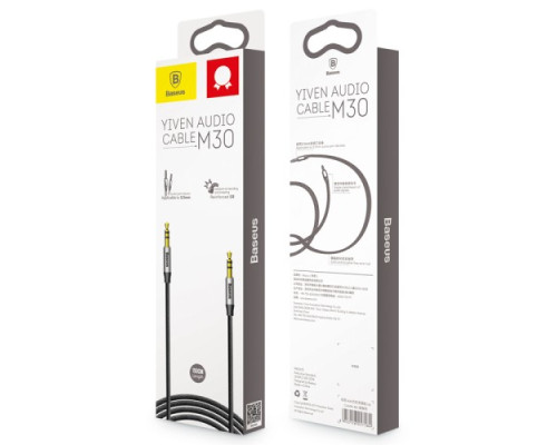 Аудіокабель Baseus Yiven M30 1,5m. Black-Silver CAM30-CS1 mag-695315625720754652