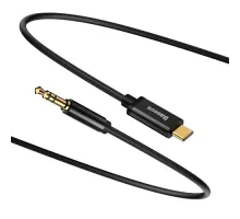 Аудіокабель Baseus Yiven M01 Type-C to AUX(3,5) 1,2m. Black CAM01-01 mag-6953156262553144765