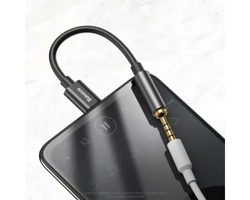 AUX-адаптер Baseus Type-C Male to 3.5mm Female Adapter L54 Black CATL54-01 mag-6953156297845146483