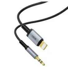AUX-адаптер WiWU Legend Audio Convertor Lightning to 3.5mm Wi-C048L 1.5m Black mag-6976975619322153581