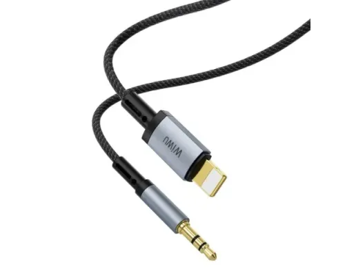 AUX-адаптер WiWU Legend Audio Convertor Lightning to 3.5mm Wi-C048L 1.5m Black mag-6976975619322153581