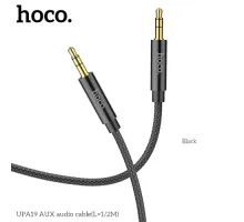 Аудіокабель НОСО UPA19 AUX audio cable 1m Black mag-6931474759863143983