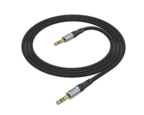 Аудіокабель НОСО UPA26 AUX Fresh audio cable 1m Black mag-69420076088001731