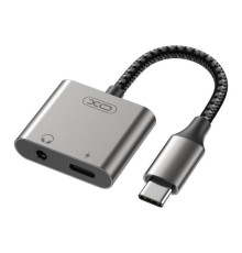 Адаптер XO NB-R258B Lightning to Lightning & 3.5mm Матовий mag-6920680849222927