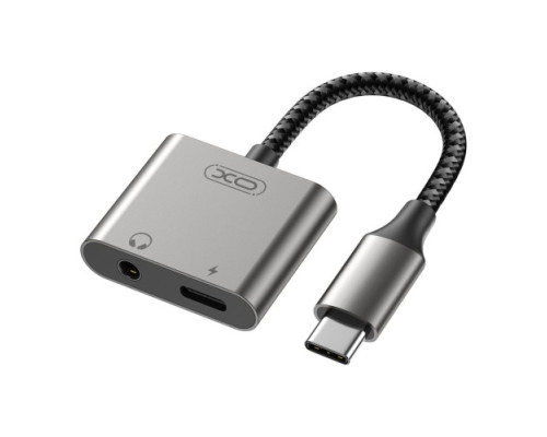 Адаптер XO NB-R258B Lightning to Lightning & 3.5mm Матовий mag-6920680849222927