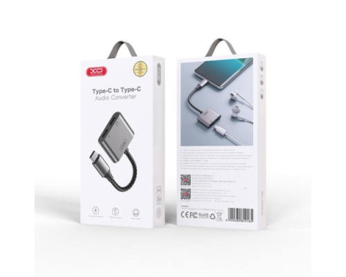 Адаптер XO NB-R258B Lightning to Lightning & 3.5mm Матовий mag-6920680849222927