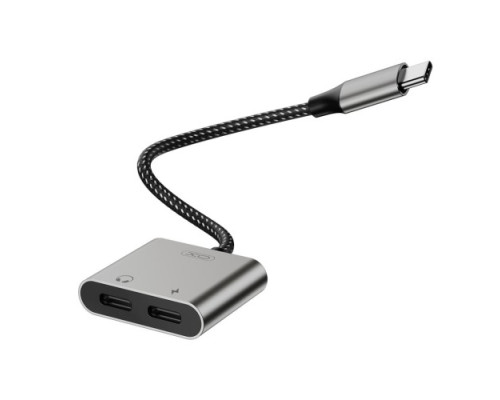 Адаптер XO NB-R258B Lightning to Lightning & 3.5mm Матовий mag-6920680849222927