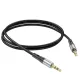 Аудіокабель НОСО UPA22 AUX silicone audio cable 1m. Black mag-6931474769459150975