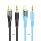 Аудіоадаптер НОСО UPA25 Transparent Discovery Edition Digital audio conversion cable iP Black mag-69314747911531818