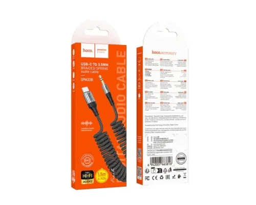 Аудіокабель НОСО UPA33B Nuevo digital audio conversion cable Type-C black mag-6942007663816153100