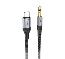 Аудіоадаптер НОСО UPA26 Fresh digital audio conversion cable Type-C 1m Black mag-69420076088241733