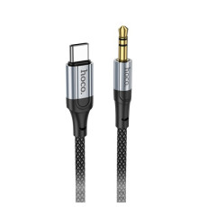 Аудіоадаптер НОСО UPA26 Fresh digital audio conversion cable Type-C 1m Black mag-69420076088241733