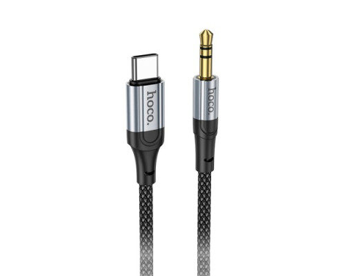 Аудіоадаптер НОСО UPA26 Fresh digital audio conversion cable Type-C 1m Black mag-69420076088241733