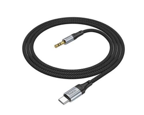 Аудіоадаптер НОСО UPA26 Fresh digital audio conversion cable Type-C 1m Black mag-69420076088241733