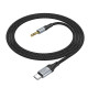 Аудіоадаптер НОСО UPA26 Fresh digital audio conversion cable Type-C 1m Black mag-69420076088241733