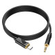 Аудіоадаптер НОСО UPA30 Friend digital audio conversion cable Type-C 1m. Black mag-6942007625524137345