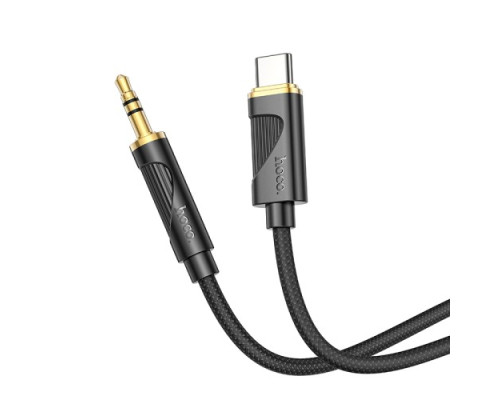 Аудіоадаптер НОСО UPA30 Friend digital audio conversion cable Type-C 1m. Black mag-6942007625524137345